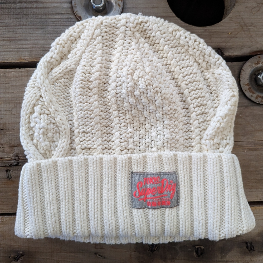 White SuperDry Toque